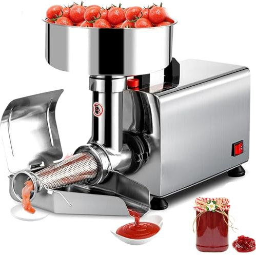 RSPPPJQ Electric Tomato Strainer Machine,Commercial Grade Tomato Milling Machine, for making ketchup, strawberry jam, blueberry jam, and other jams