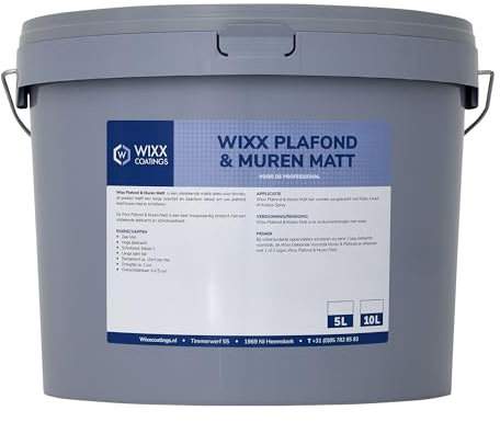 Wixx Decke & Wände Matt - 5L - RAL 7016 Anthrazitgrau