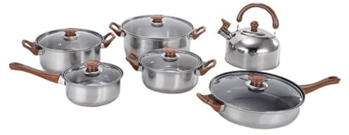 Cabilock Casserole Et Poêle à Frire Acier Inoxydable Marmite à Soupe Marmite à Lait Pour Cuisson Pour Maison Restaurant