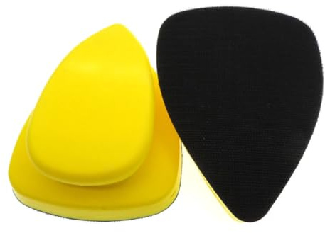 Disco Abrasivo Autoadesivo Triangolare a Forma di Topo in Pu Giallo