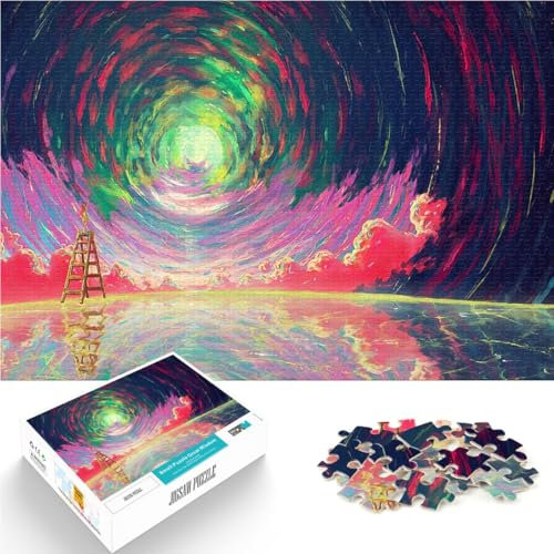 1000-Teile-Puzzle für Teenager Familienspiel zum Stressabbau, schwierige Herausforderung Schreibe den Himmel neu Tolles Geschenk für Spiele38x26cm