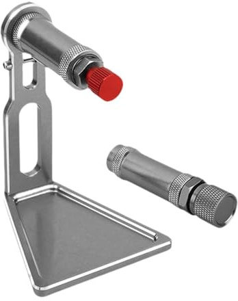 Herramienta equilibradora de neumáticos RC con base hexagonal de soporte de rueda de 12 mm y 17 mm, equilibrador de neumáticos para vehículos a escala 1/8 1/10, color gris