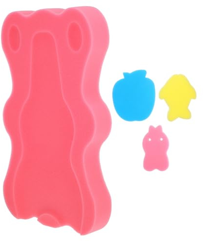 WATIIFUFU Alfombrilla de Baño Antideslizante para Bebés Cojín de Esponja 49X32X55 CM Almohadilla Cómoda Diseño de Oso de Dibujos Animados Adecuado para Ducha Infantil Segura