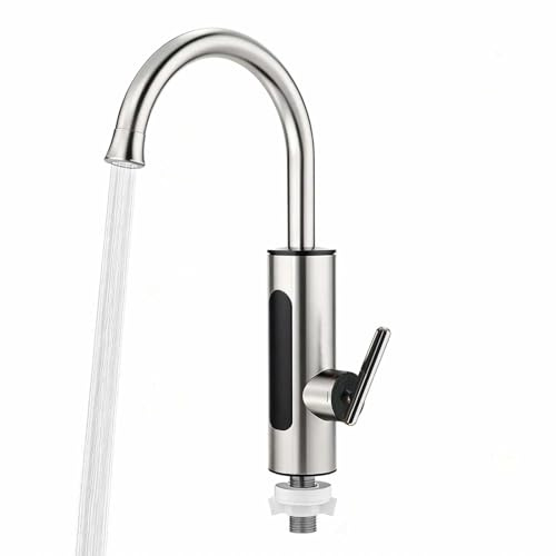 Durchlauferhitzer 230 V Intelligenter Heizkörper und Warmwasserbereiter mit intelligentem Trockenlaufschutzsystem, großem Digitaldisplay, geeignet für Warm- und Kaltwasser [Energieeffizienzklasse A]