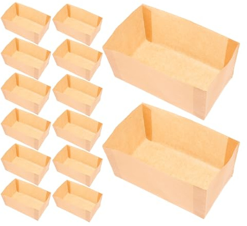 Veemoon Moules à Jetables en Papier Sulfurisé 50 Pcs, Antiadhésifs, Taille Petite, Couleur Kraft Naturel, Résistants aux Graisses, pour Cuisson, Gâteaux et Pâtisseries, Adaptés Four
