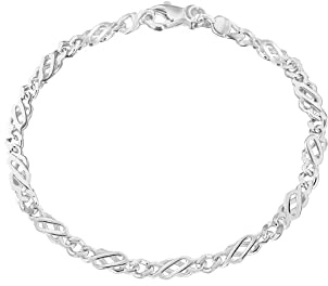Tuscany Silver Damen - Armband 925 Sterling Silver Rundschliff Diamant 8.20.7271
