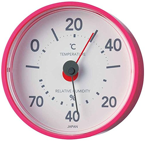 Enpekkusu (EMPEX) Termo-Higrómetro liso Rosa TM-7815
