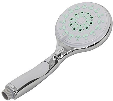 Grafner® Design Duschkopf Duschbrause Handbrause 4 Funktionen Anti-Kalk-Düsen verchromt