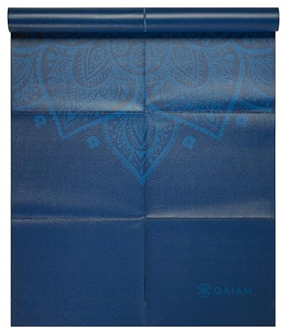 Gaiam Tapis de Yoga Pliable, 2 mm, Bleu