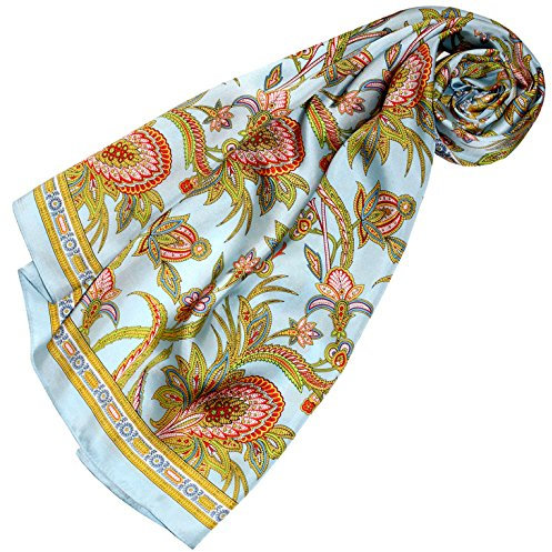 Lorenzo Cana Designer Seidentuch 100% Seide Tuch Halstuch Damentuch mehrfarbig bedruckt 90 x 90 cm Markentuch 8916177