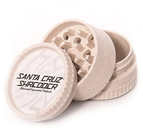 Santa Cruz Shredder 3 Piece Medium Biodegradable Hemp Grinder - White