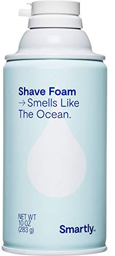 Smartly Ocean Scented Shaving Foam | Rich, Soothing Lather | Moisturizes & Protects | All Skin Types | Light Ocean Fragrance - 10 Ounce Can (Pack of 3)