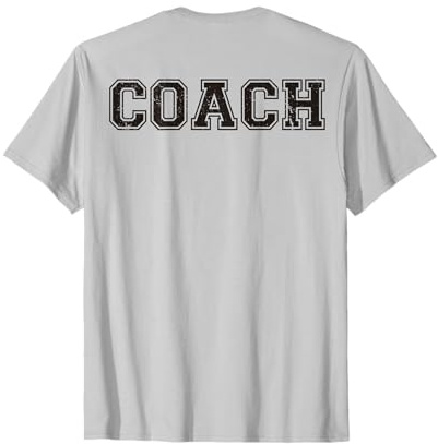 Coach sur le dos pour softball, cadeau d'équipe de baseball T-Shirt