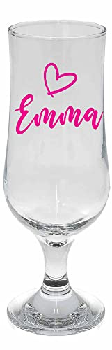 Personalised Cocktail Mixer Shaker With Pina Colada Glass Gift Kit Set (Pina Colada Glass Only)