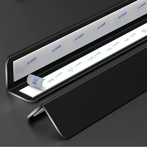Kantenschützer 2 3 4 Cm Eckschutzelemente Schwarz, Selbstklebendes Aluminium-Wand-Eckschutzblech, Anti-Kollisions-Eckschutzstreifen Für Haus, Kindergärten, Büros, Restaurants ( Color : 4cm/1.6in , Siz