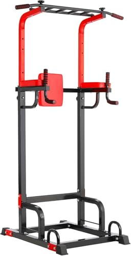 TLGREEN Barre de Traction Multifonctionnelle Musculation Home Fitness Réglable en Hauteur avec Poignée de Plongée Multiple Musculation Capacité de Charge jusqu'à 150 kg