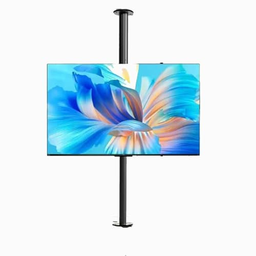 GUODDM Neigbar 360 Grad Drehbar Fernsehtisch - LCD TV 360 Grad Drehbarer Rahmen, Bodenständer Trennwand Drehbares Gestell, TV-Schrank Drehbare Basis, LCD-TV-Trennwandhalterung(1700-2050mm)