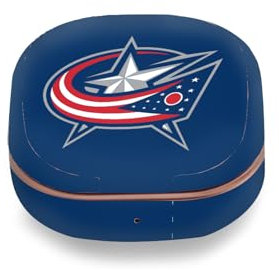 Head Case Designs Offizielle NHL Einfach Columbus Blue Jackets Vinyl Haut Aufkleber Abziehbild Abdeckung kompatibel mit Buds Live/Buds Pro / Buds2