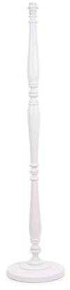 ValueLights | Traditional White Wood Candlestick Floor Lamp Base for Living Room | Floor Lamps, Home Décor & Improvement Essential