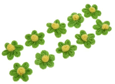 Lurrose 4sets Künstliche Blumen Kopfschmuck Liefert Wolle Applikationen Für Haar Band Zubehör 10 Stücke * 4