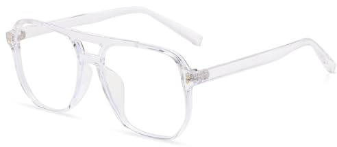YAMEIZE Lunettes de blocage de la lumière bleue pour femmes et hommes Lunettes de carrées anti-lumière bleue