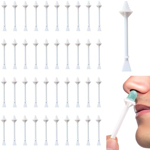 100 Stück Nasenwachs Stäbchen, Kunststoff Nasenhaar Wachs Applikatoren, Dual-Verwendung Nasenhaar Wachs Sticks für die Nasenlochreinigung und Nasenhaarentfernung