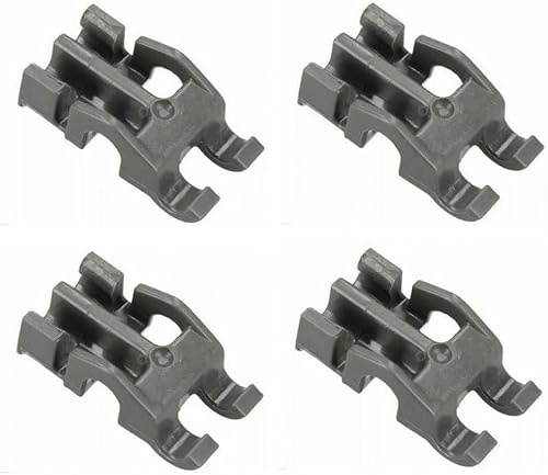 RYELDOM - Lot de 4 pinces pour panier inférieur compatible avec le lave-vaisselle Whirlpool