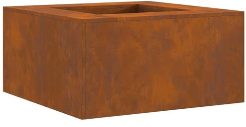 vidaXL Feuerstelle Quadratisch 80x80x40 cm Cortenstahl