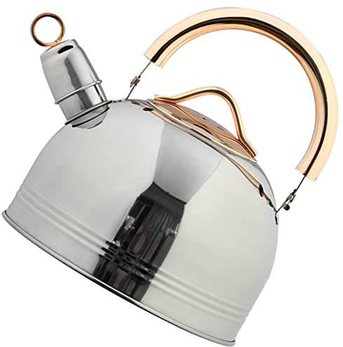 VERDANVERSE 1pieza Hervidor Silbante De Acero Inoxidable Calentador De Agua Para Inducción y Gas Tetera Para Uso Doméstico y Práctico Sonido De Silbido Al Hervir