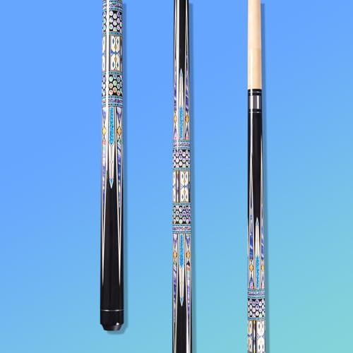Teekerwang 58 Inch13mm 19oz/20oz Maple Billiard Stick Pool Cue Set, Canadian Maple Professional Billiard Pool Cue Stick Set, Billiard Cue Stick (Model A(19))
