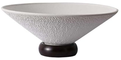 cesto frutta Portafrutta in ceramica di lusso moderno e leggero, portafrutta con base in legno massello, portafrutta rotondo di grande capacità, utilizzato for frutta, verdura, noci, pane, caramelle c