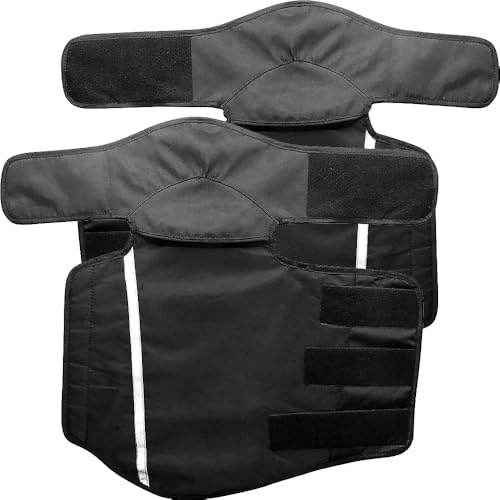 Cokomono Ginocchiere Termiche Moto, Scaldamuscoli Invernali da Moto Antivento e Impermeabili con Riflettore, Protezione Ginocchio per Uomo/Donna, Ginocchiera per Bicicletta, Scooter, Sci