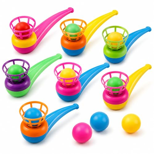 TYSM-CC Lot de 15 Jouets à Souffler avec Balles Flottantes