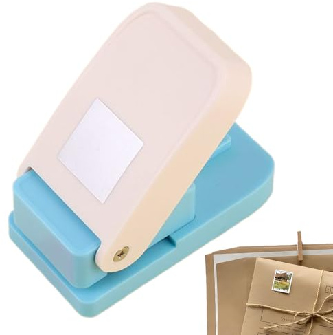 Perforatrice quadrata – Utensile per tagliare la carta manuale, taglierina angolare di precisione per bricolage, punzonatrice a mano per carte, etichette, etichette, scrapbooking, diario, fai da te