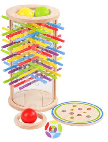 sszxmy Holzstab Zieh-Balance-Spiel, Spielzeuggeschenke zur Förderung der Feinmotorik