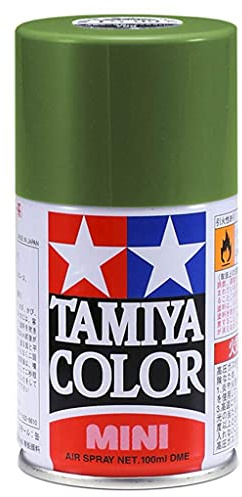TAMIYA 85028 TS-28 Braunoliv2 (Oliv.Drab2) matt 100ml- Sprühfarbe für Plastikmodellbau, Modellbau und Bastelzubehör, Sprühfarbe für den Modellbau