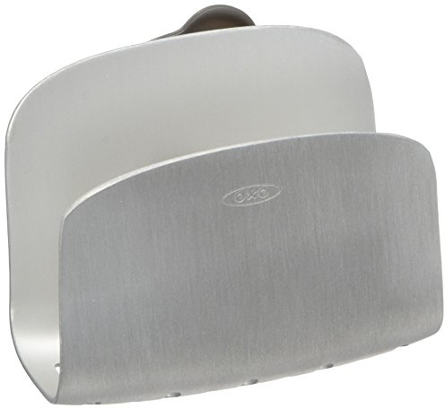 OXO Schwammhalter aus rostfreiem Aluminium mit Saugnapf.