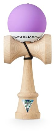 KROM Kendama Gioco - Pop Lavanda - Equilibrio impeccabile - Abilità Cognitive migliorate - Equilibrio, riflessi e creatività migliorati - Modello Kendama PRO Fatto per Principianti e Professionisti.