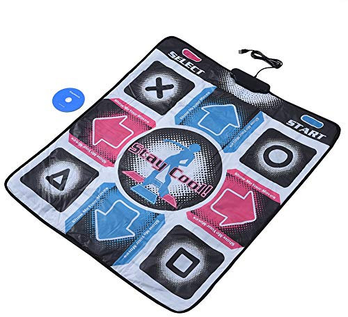 ASHATA Dance Mat Langlebige, verschleißfeste Anti-Rutsch-Pads, Step Pad, Musikspiel, Tanzdecke mit USB für 98/2000 / XP / 7 OS