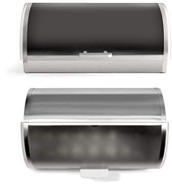 PENGO Boîte à Pain en Acier/INOX, avec Couvercle, polystyrène, cm 36 x 24 x 16 H, Standard, Medium