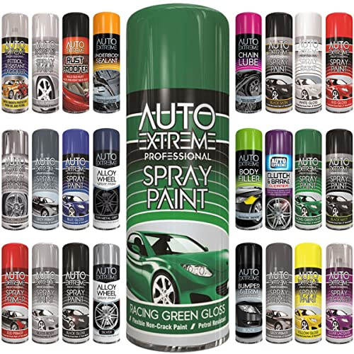 Classic Signature - 1 x Auto Extreme Racing Green Spray Paint 400ml, Professional Quality, Perfect Finish for Cars, Bikes,Vans, Metal, Wood