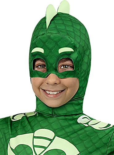 Funidelia | Gecko PJ Masks Maske für Jungen Zeichentrickfilm, Catboy, Eulette, Gecko - Zubehör für Kinder, Zubehör für Kostüm - Grün