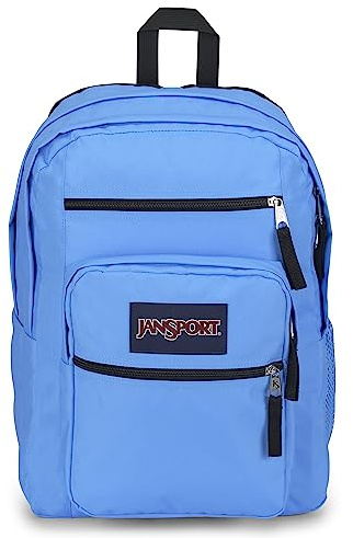 JanSport BIG STUDENT Stor ryggsäck, 15 inch laptopfack, Blue Neon (Blå)