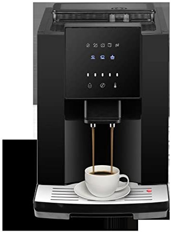 TEmkin Cafetera automática para Bar, Molinillo de café, Espuma de Leche, Agua Caliente y Espuma de Leche
