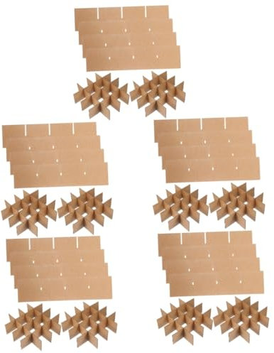 PartyKindom 5sets Cardboard Box Dividers for Packing Moving Box Inserts for Glassware and Dishes Fragile Item Protection for Safe Transportation