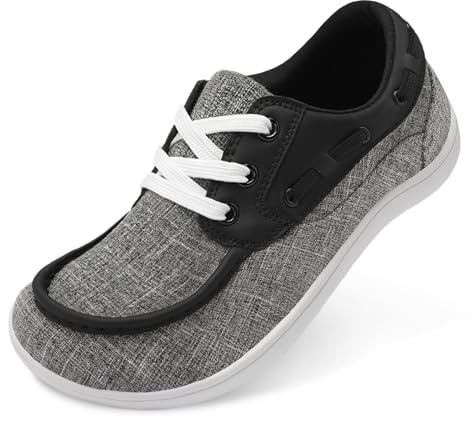 BARERUN Women's Orthopedic Barefoot Shoes, Wide Toe Box, Diabetic Comfortable Walking Shoes, Black, Size 9.5 Wide