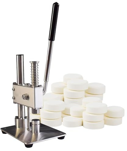 PixCy Pressa Manuale per Compresse, Macchina Fai da Te per Fette di Zucchero per Pillole di Latte Fai da Te, con Manico Esteso, Dispositivo per Pressa per Cucina Domestica