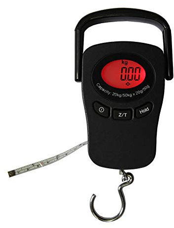 UNbit Balance Portable coque métallique 50KG crochet échelle bande rétro-éclairage balance suspendue Portable balance électronique paquet balance Express Balances (Color : A)