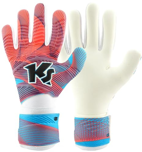 KEEPERsport Kindertorwarthandschuhe Varan8 Zone NC ohne Fingerschutz, Kinder Fußballhandschuhe, 3mm Claw, mit Lasche - Größe: 5