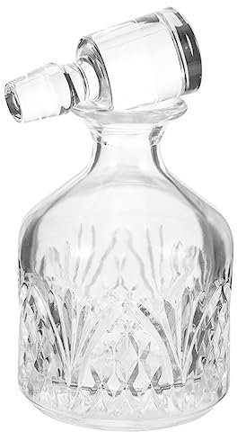 Cabilock Carafes à Whisky en Verre Poli Bouchon, Contenant 280 Ml, Adaptées la Conservation de Boissons, Décoration Cave à Vin